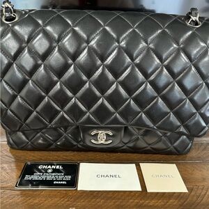 Chanel Classic Single Flap Lambskin Black $3600